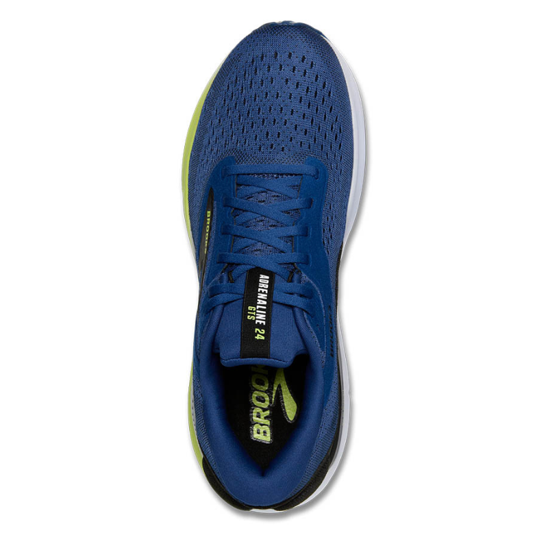 BROOKS SHOE ADRENALINE GTS 24 MN NAVY PEONY/BLACK/ACID LIME (AW25)