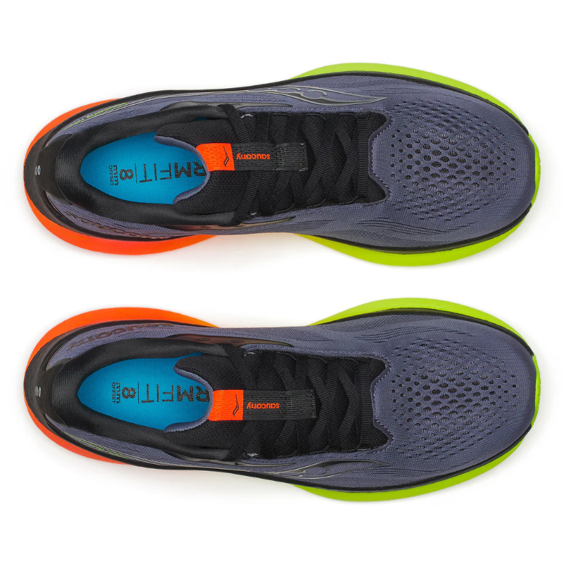 SAUCONY SHOE RIDE 18 MN SHADOW/VIZI/FONCE (AW25)