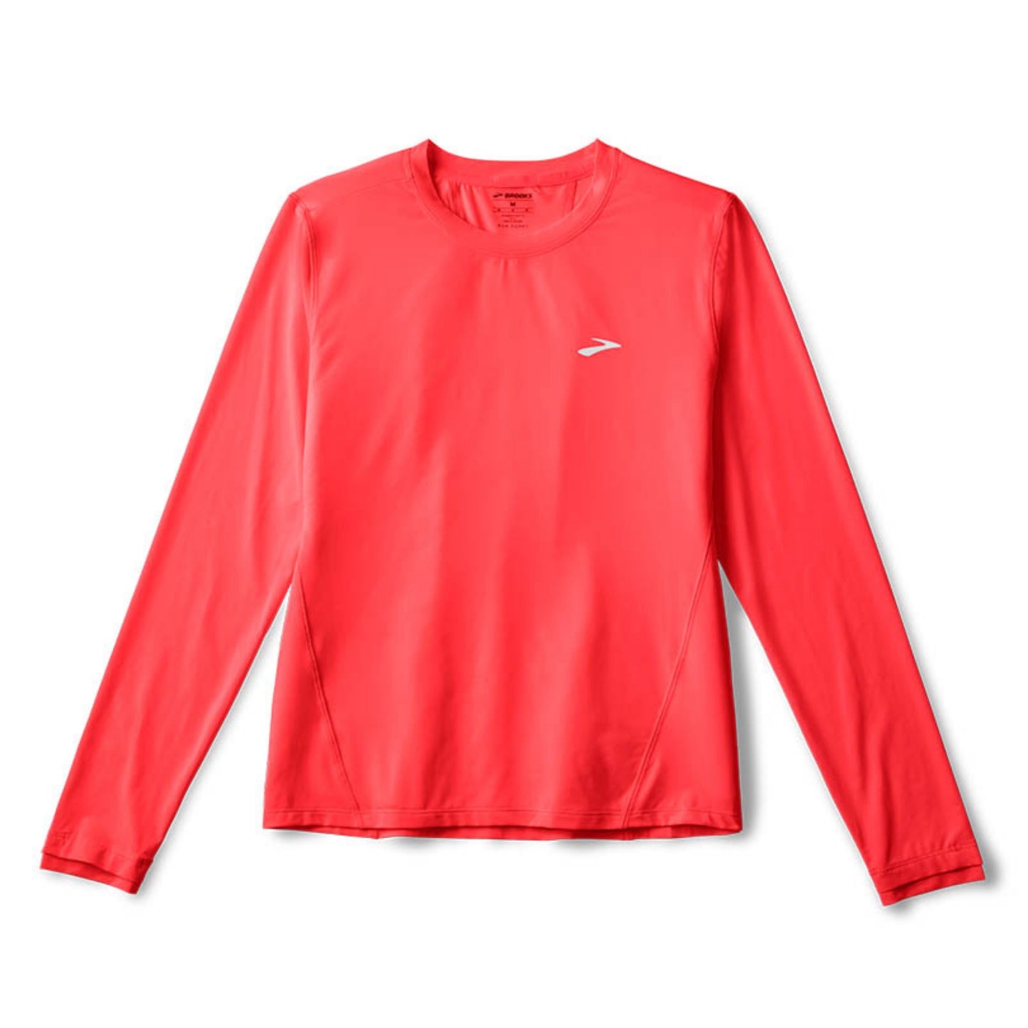 Orange long sleeve shirt on a white background