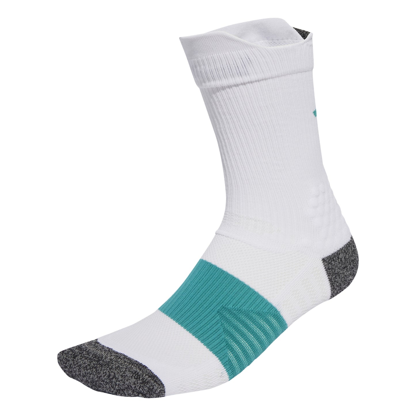 ADIDAS SOCK RUN X BOOST CUSHIONED WHITE/PURE TEAL (AW25)