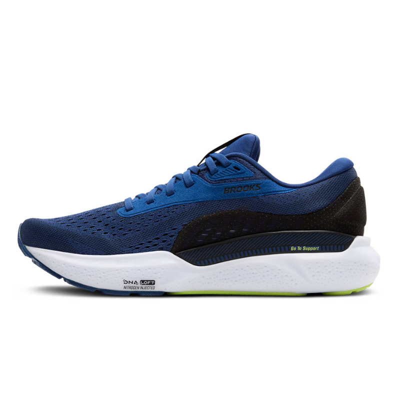 BROOKS SHOE ADRENALINE GTS 24 MN NAVY PEONY/BLACK/ACID LIME (AW25)
