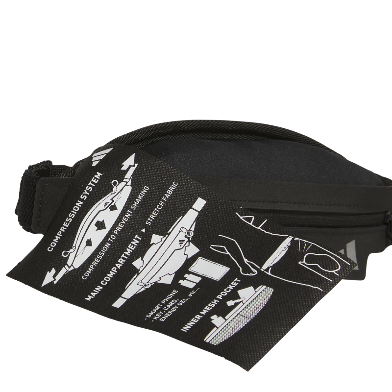 ADIDAS RUNNING BELT ADJUSTABLE BLACK (AW25)