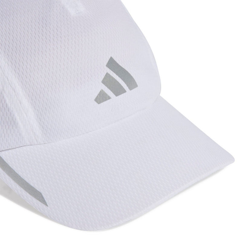 ADIDAS CAP RUNNING AEROREADY FOUR-PANEL MESH WHITE/SILVER (AW25)