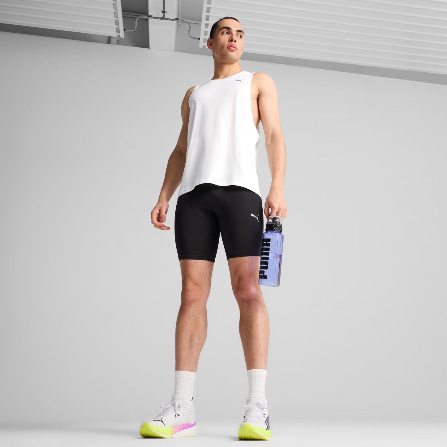 PUMA TIGHT SHORT HIGH WAIST RUN FOUNDATION 8INCH MN BLACK (SS26)