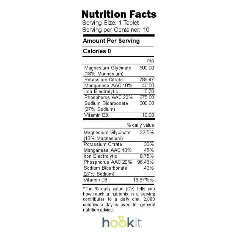 HOOKIT HYDRATE ELECTROLYTE EFFERVESCENT (10)