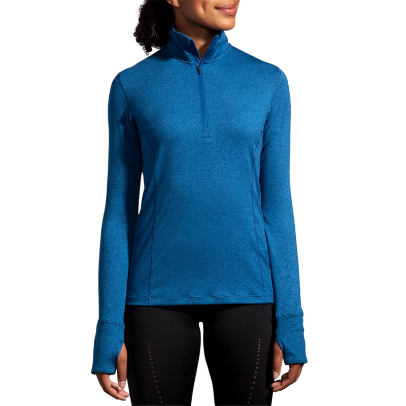 BROOKS TOP LONG SLEEVE DASH HALF ZIP WN
