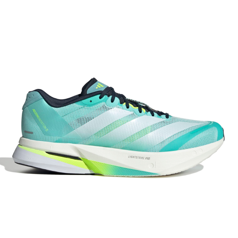 ADIDAS SHOE ADIZERO BOSTON 13 MN AQUA/WHITE/LUCID LEMON(AW25)