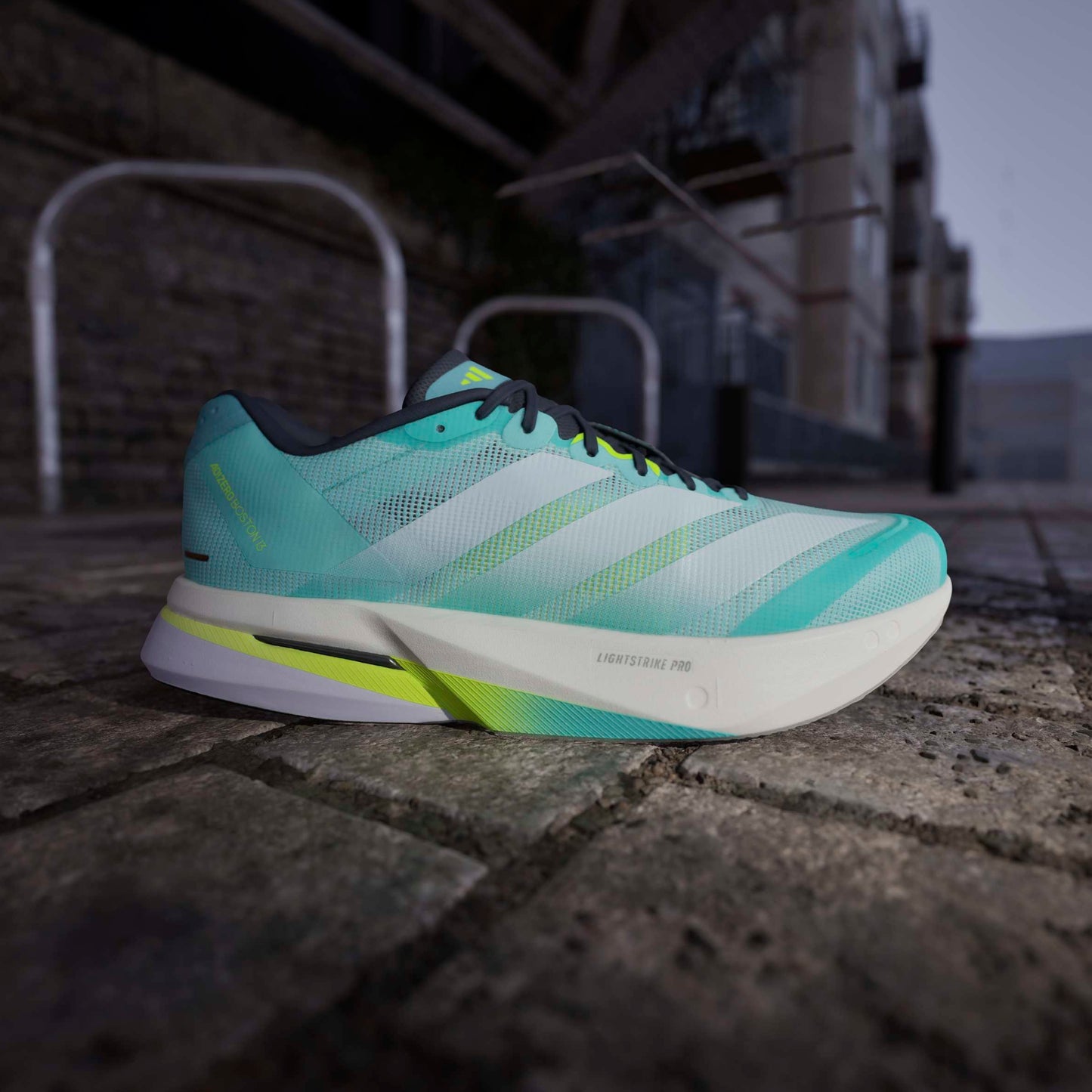 ADIDAS SHOE ADIZERO BOSTON 13 MN AQUA/WHITE/LUCID LEMON(AW25)