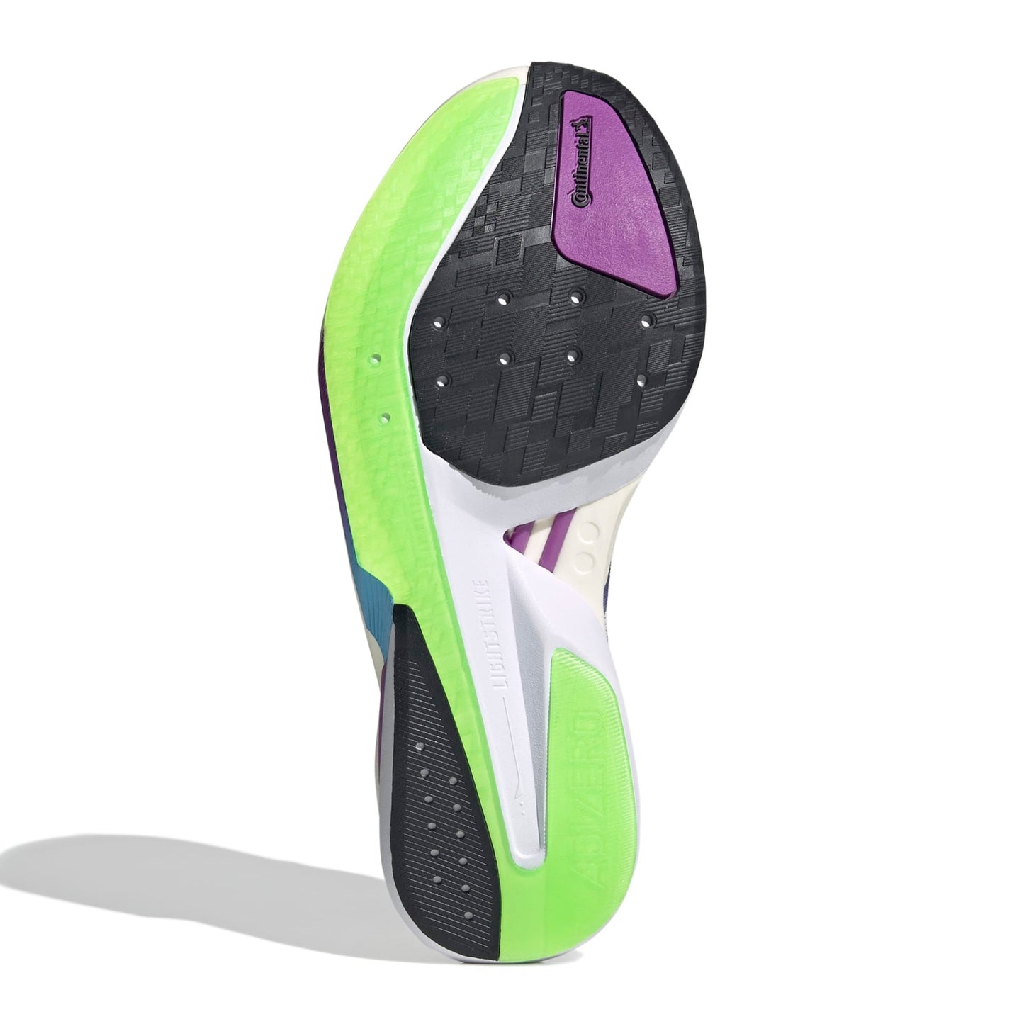 ADIDAS SHOE ADIZERO BOSTON 13 WN WHITE/PURPLE/LIME BURST (AW25)