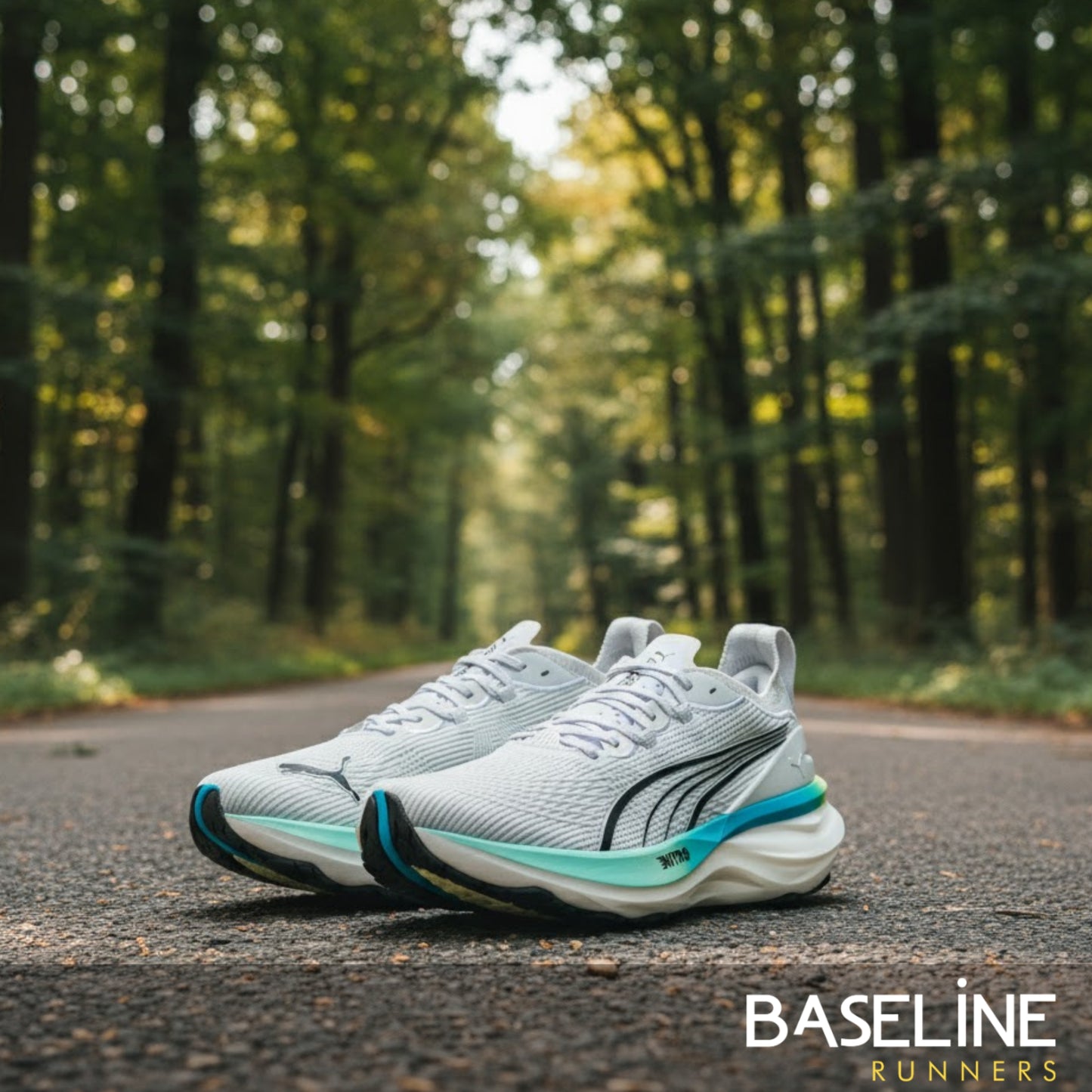 PUMA SHOE FOREVER RUN NITRO 2 MN WHITE/SPEED BLUE (AW25)