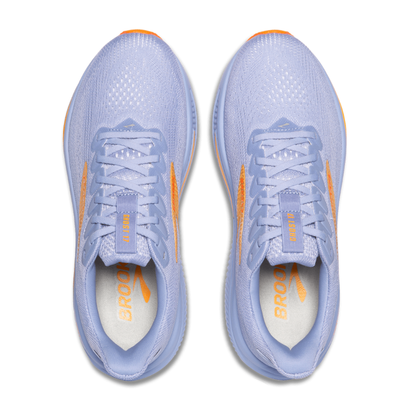 BROOKS SHOE GHOST 17 WN BLUE HERON/WHITE/ORANGE (AW25)