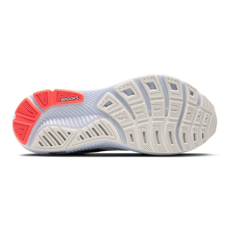 BROOKS SHOE GHOST 17 MN WHITE/PINK CLAY/GECKO (AW25)