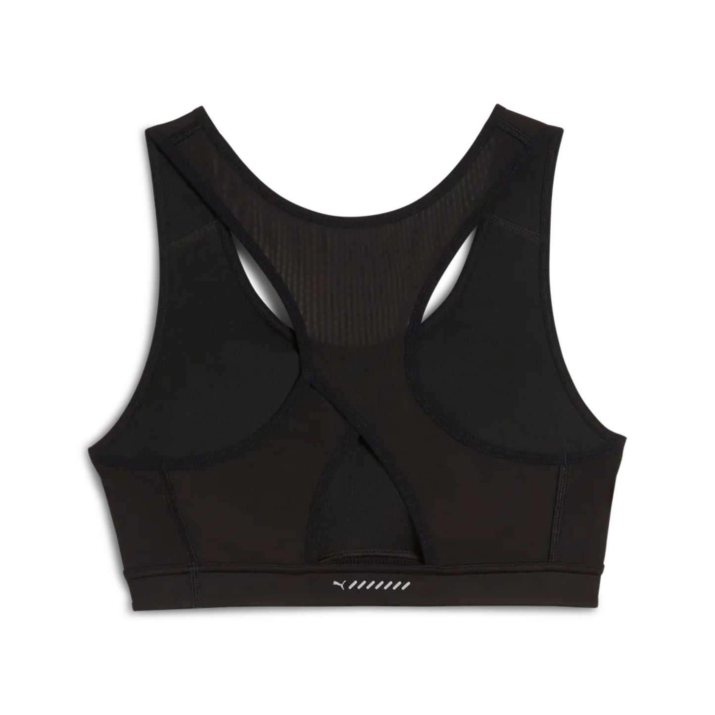 Black sports bra on a white background