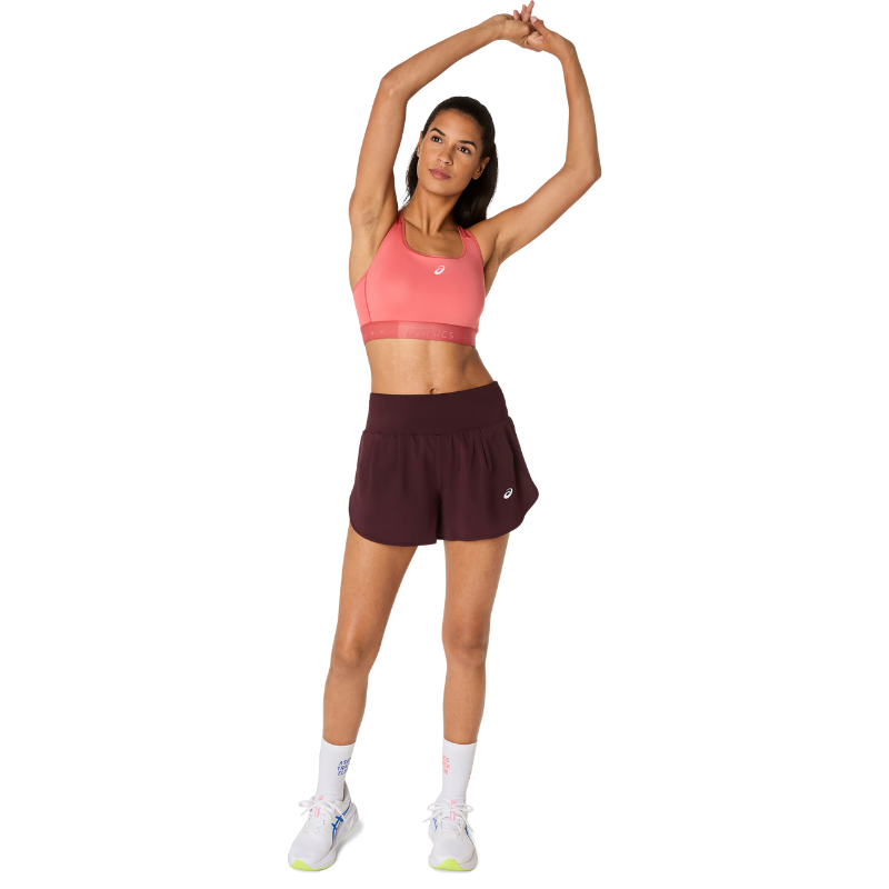ASICS BRA ROAD COMPRESSION WN DARK PINK CLAY (AW25)