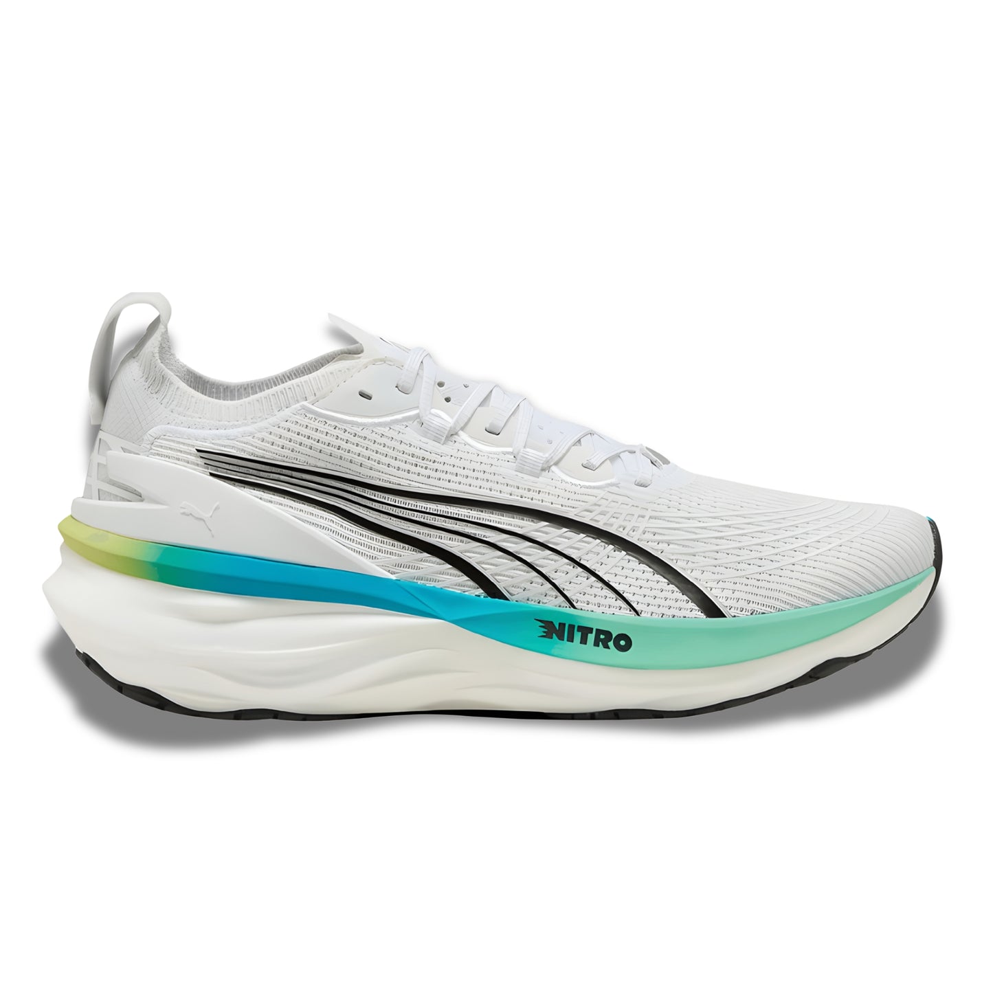 PUMA SHOE FOREVER RUN NITRO 2 MN WHITE/SPEED BLUE (AW25)