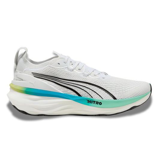 PUMA SHOE FOREVER RUN NITRO 2 MN WHITE/SPEED BLUE (AW25)
