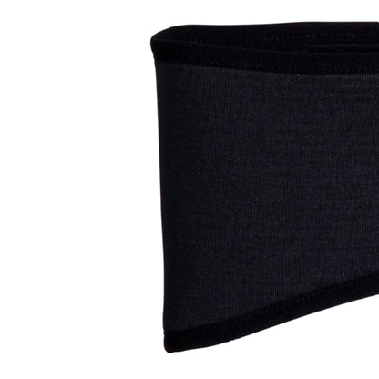 Close up of a black headband on a white background