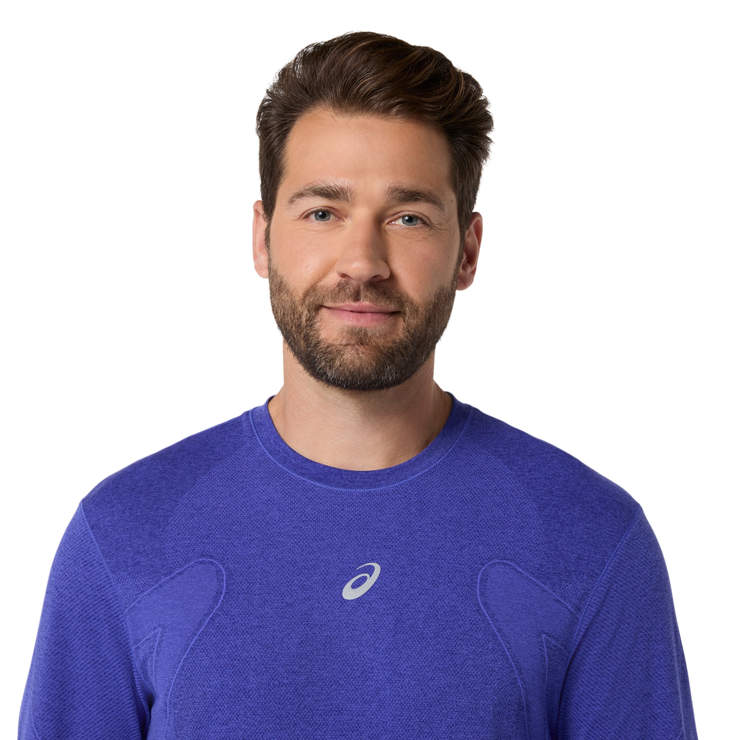 ASICS SHIRT TEE LONG SLEEVE ROAD MN COBALT BURST/EGGPLANT (SS26