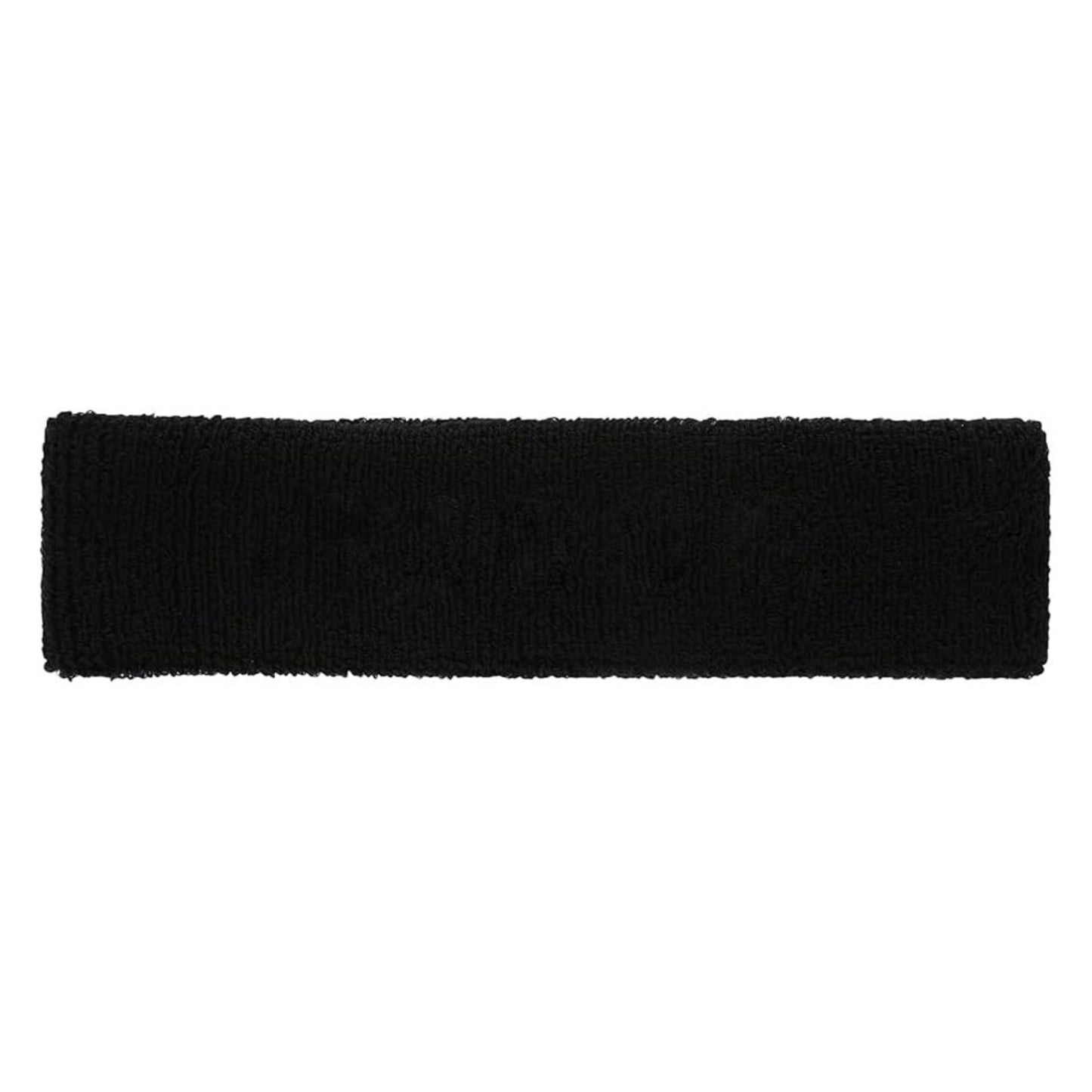 Black headband on a white background