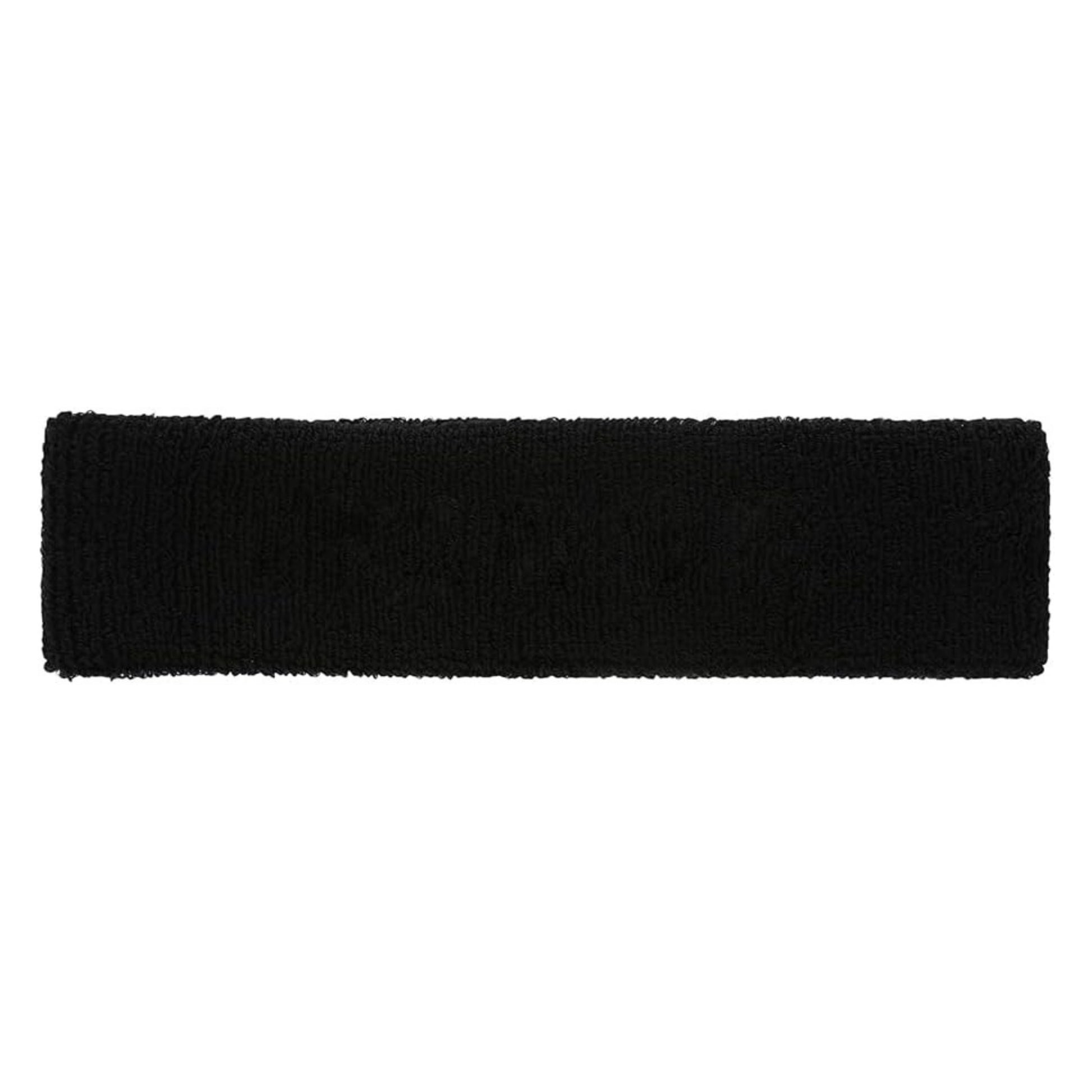 Black headband on a white background