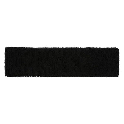 Black headband on a white background
