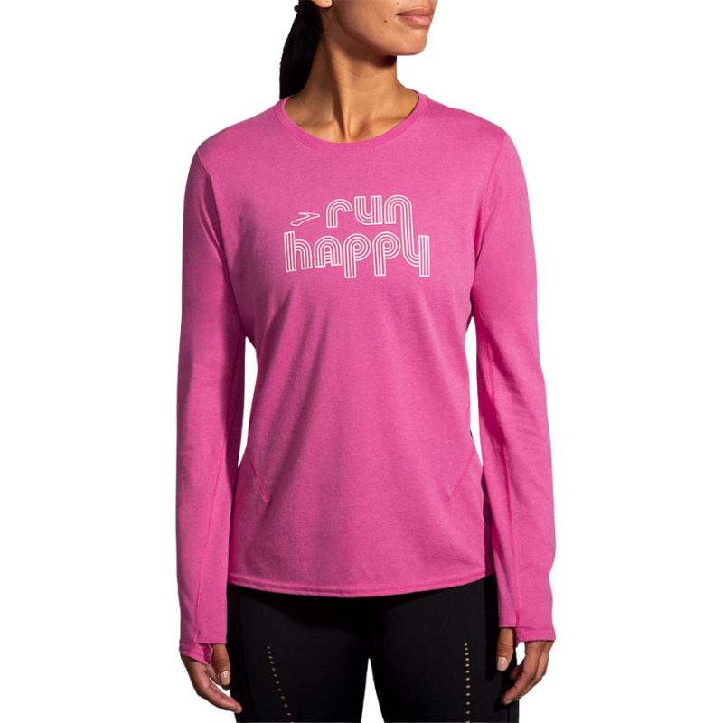 BROOKS SHIRT LONG SLEEVE DISTANCE 2.0 WN