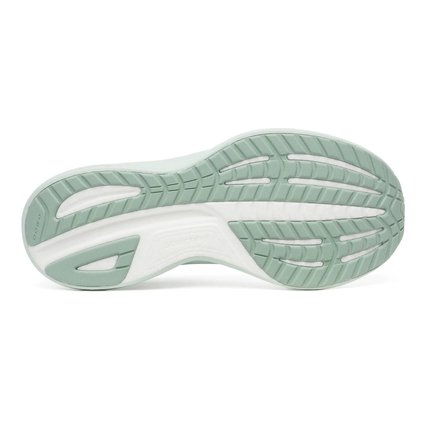 Light green and white bottom sole