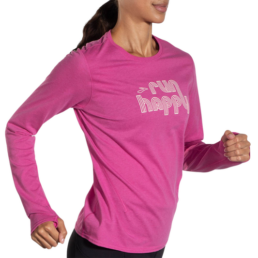 BROOKS SHIRT LONG SLEEVE DISTANCE 2.0 WN