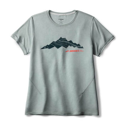 BROOKS SHIRT TEE DISTANCE 3.0 WN BIT OF BLUE/OUT OF RANGE (AW25)