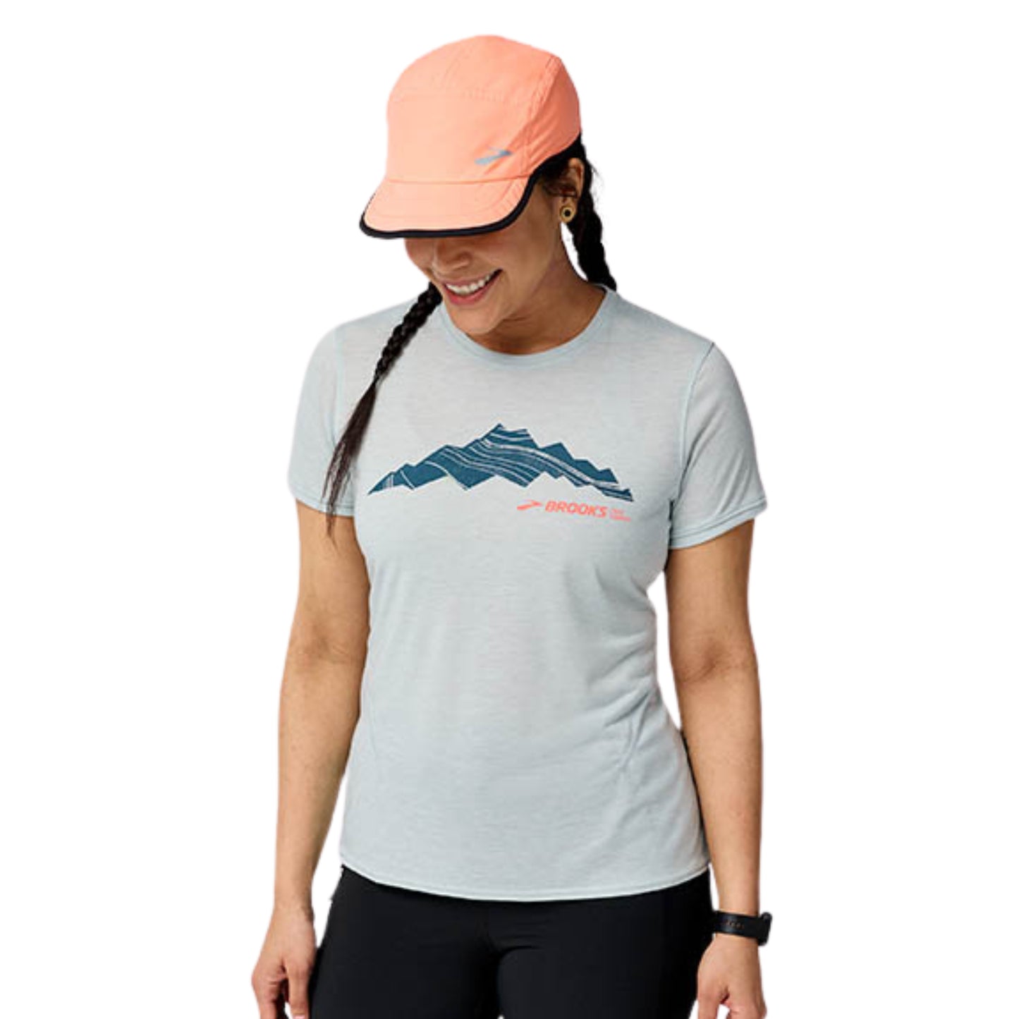 BROOKS SHIRT TEE DISTANCE 3.0 WN BIT OF BLUE/OUT OF RANGE (AW25)