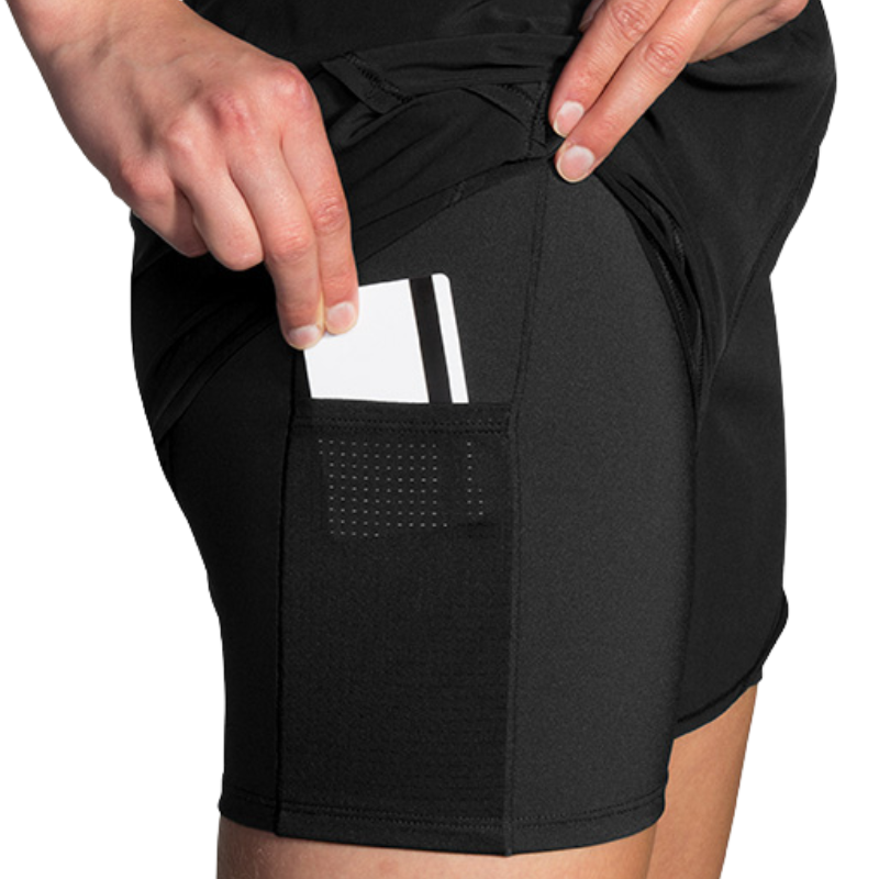 BROOKS SHORT CHASER 5INCH 2IN1 WN