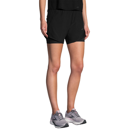 BROOKS SHORT CHASER 5INCH 2IN1 WN
