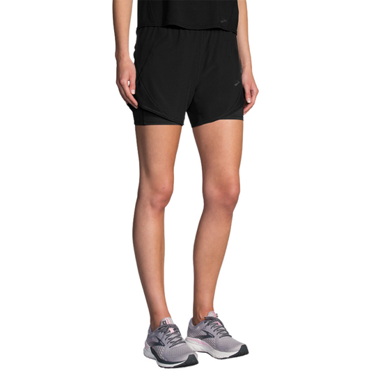 BROOKS SHORT CHASER 5INCH 2IN1 WN