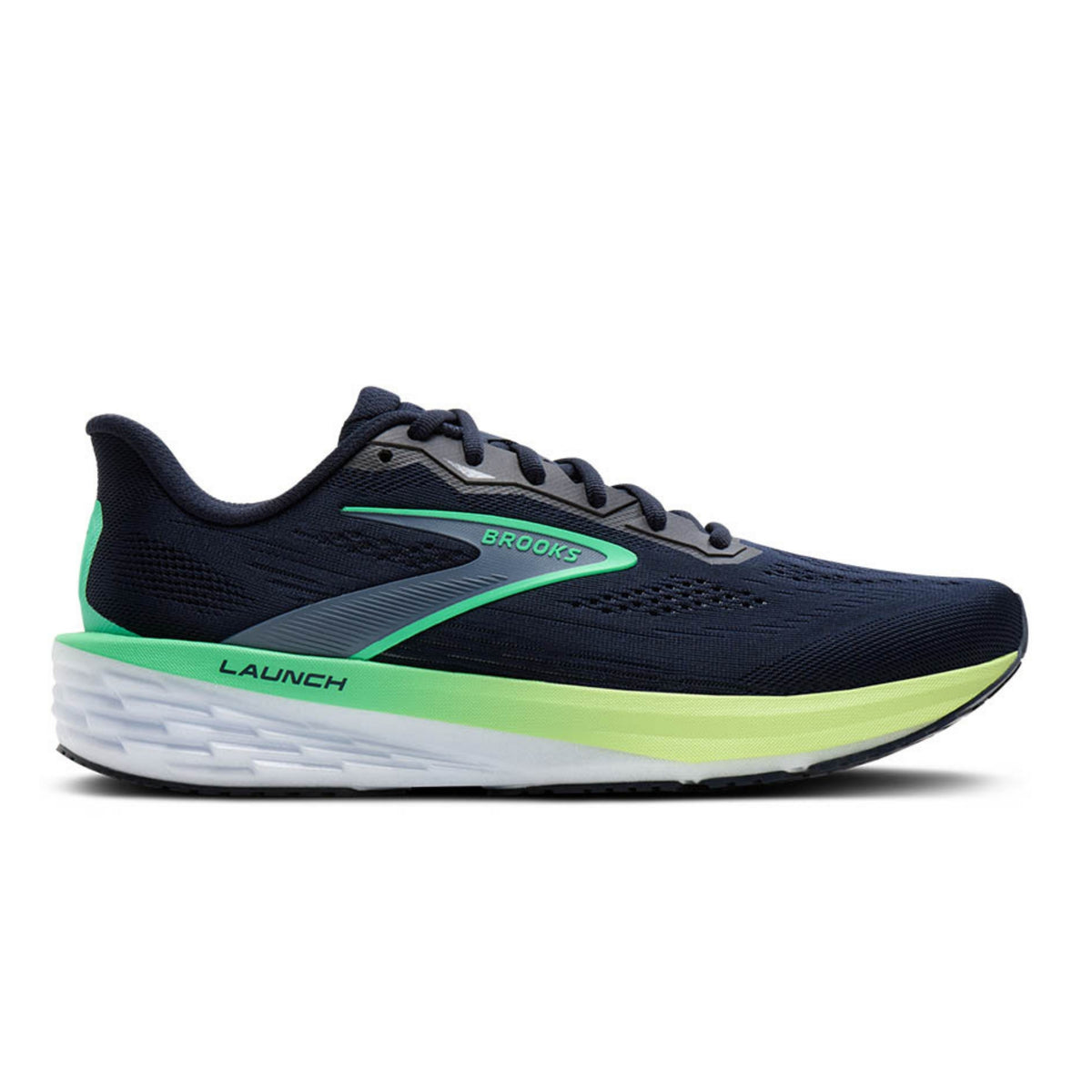 BROOKS SHOE LAUNCH 12 MN NAVY/WHITE/GREEN (AW26)