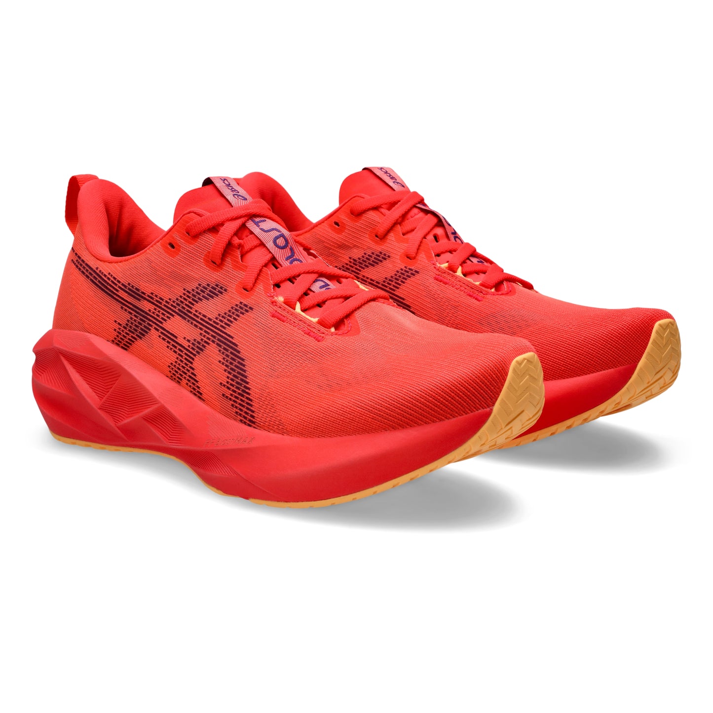 ASICS SHOE NOVABLAST 5 MN FLASH RED/EDO PURPLE (AW25)
