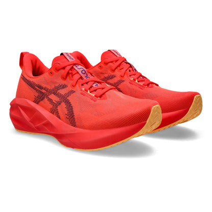 ASICS SHOE NOVABLAST 5 MN FLASH RED/EDO PURPLE (AW25)