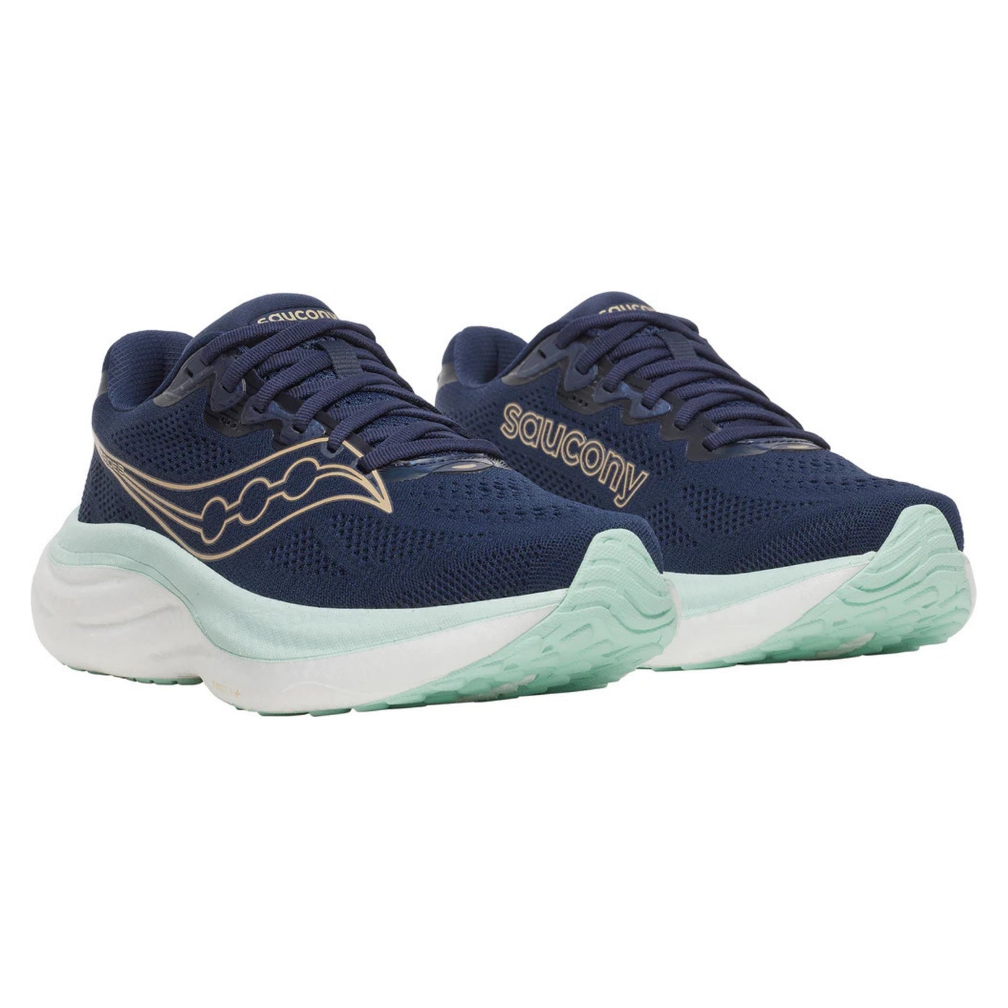 SAUCONY SHOE RIDE 19 WN NAVY/AQUA MARINE (SS26)