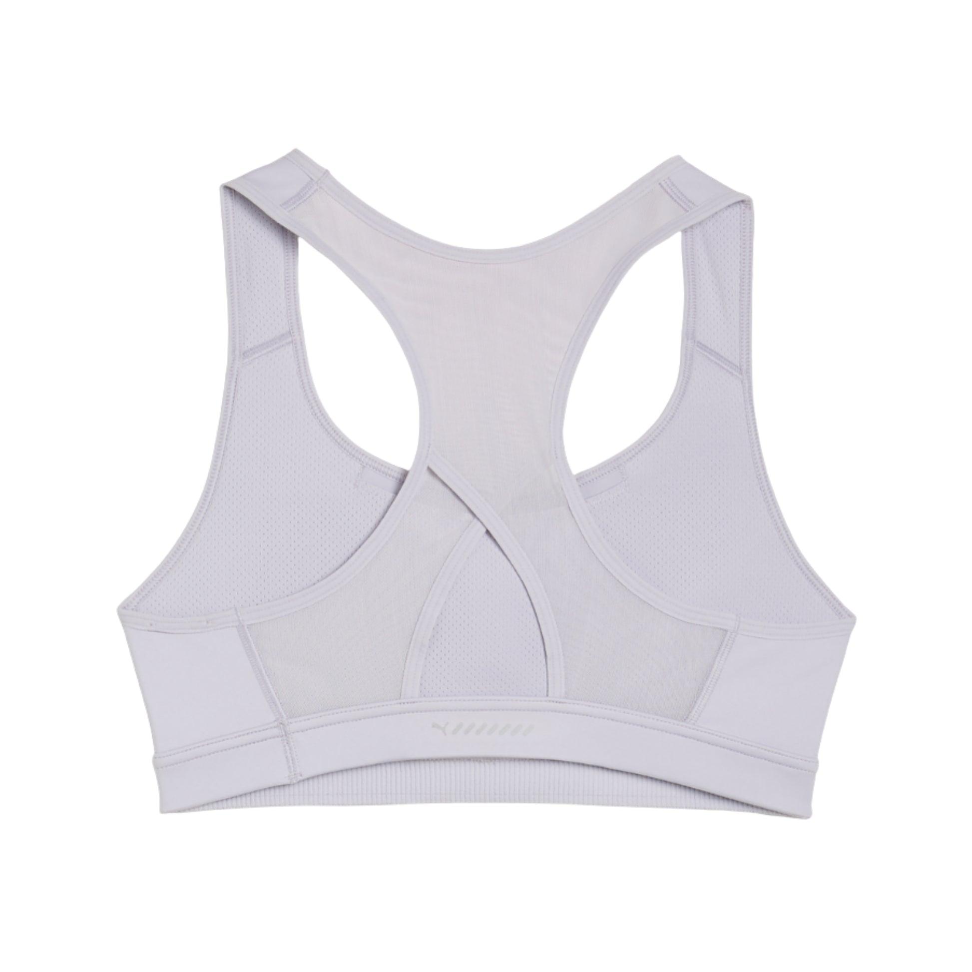 White Puma sports bra on a white background