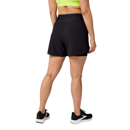 BROOKS SHORT CHASER 5INCH 2IN1 2.0 WN BLACK (AW25)