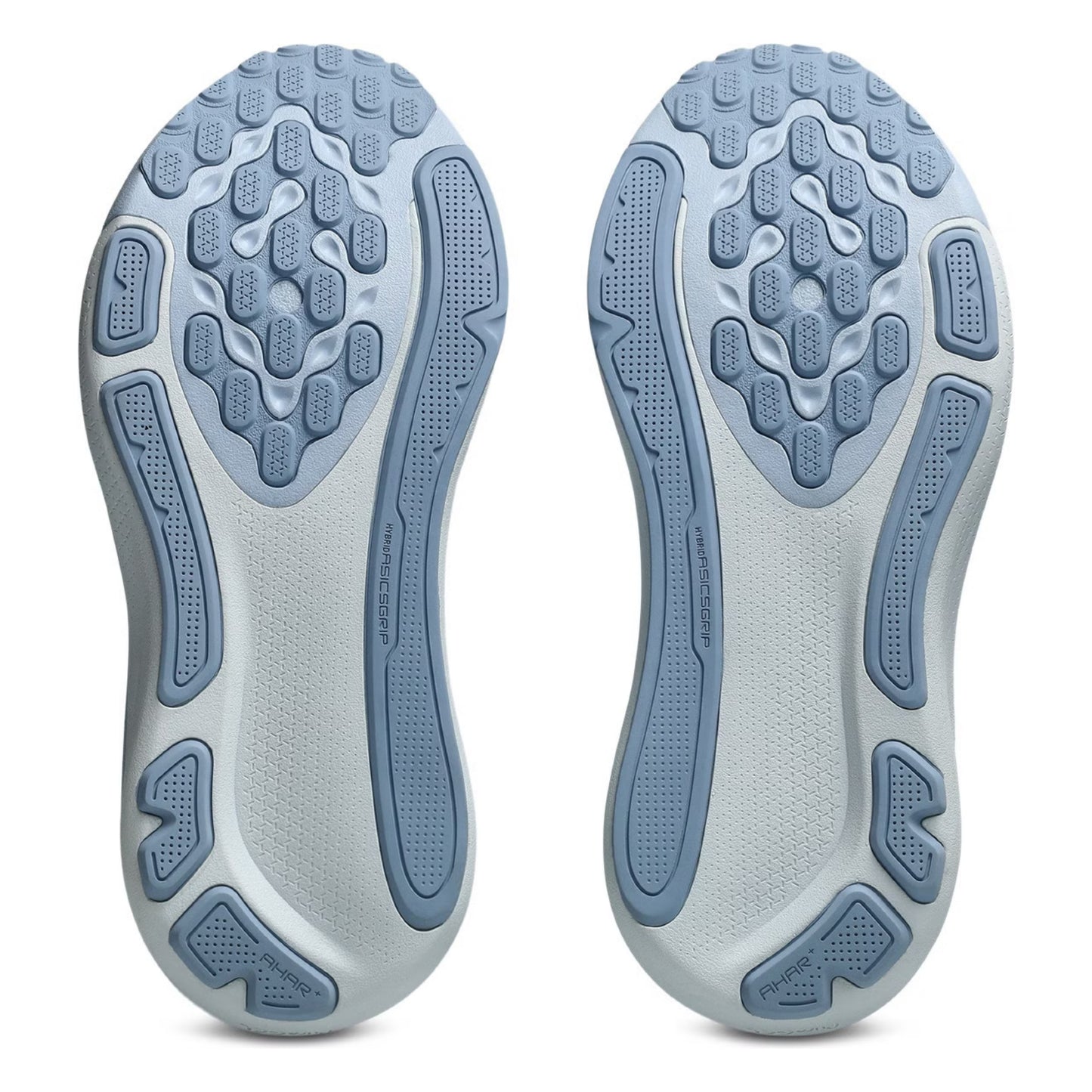 Close-up of the sole of a shoe with a textured design on a white background