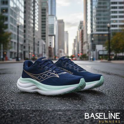 SAUCONY SHOE RIDE 19 WN NAVY/AQUA MARINE (SS26)