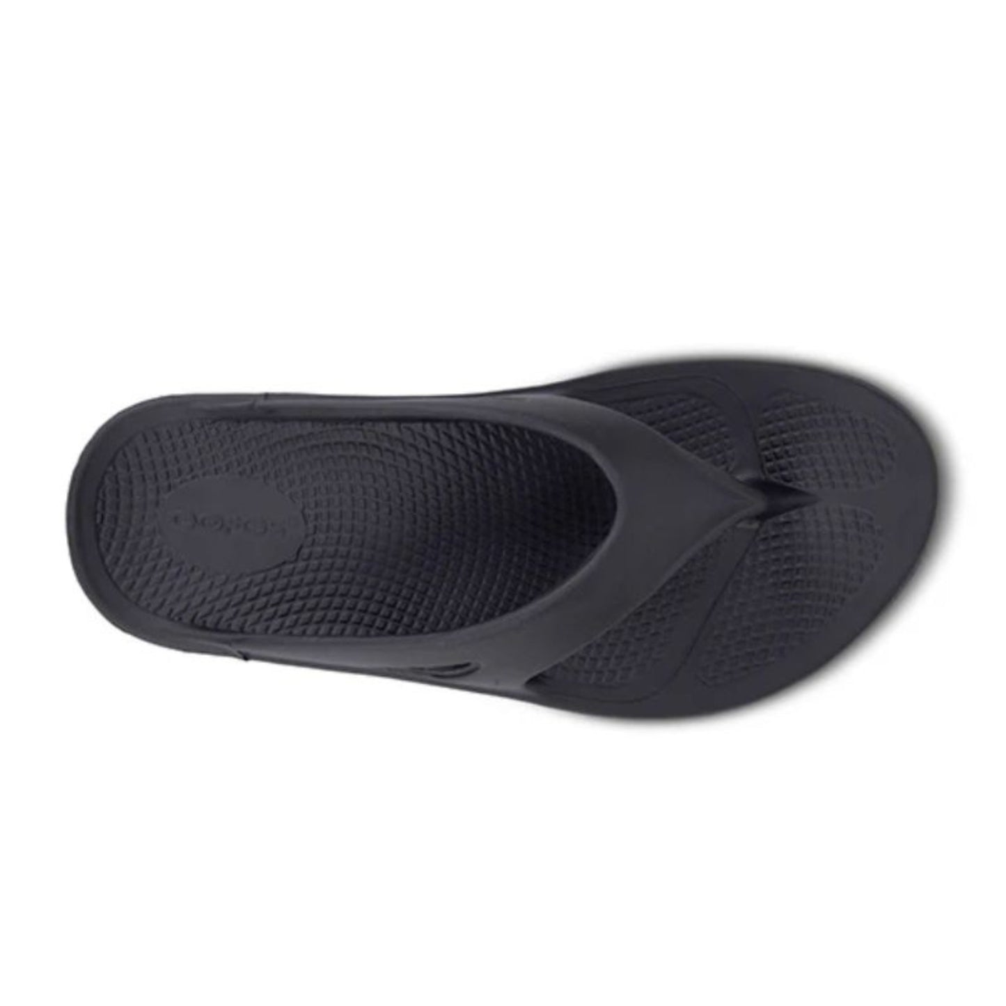 Black sandal on a white background