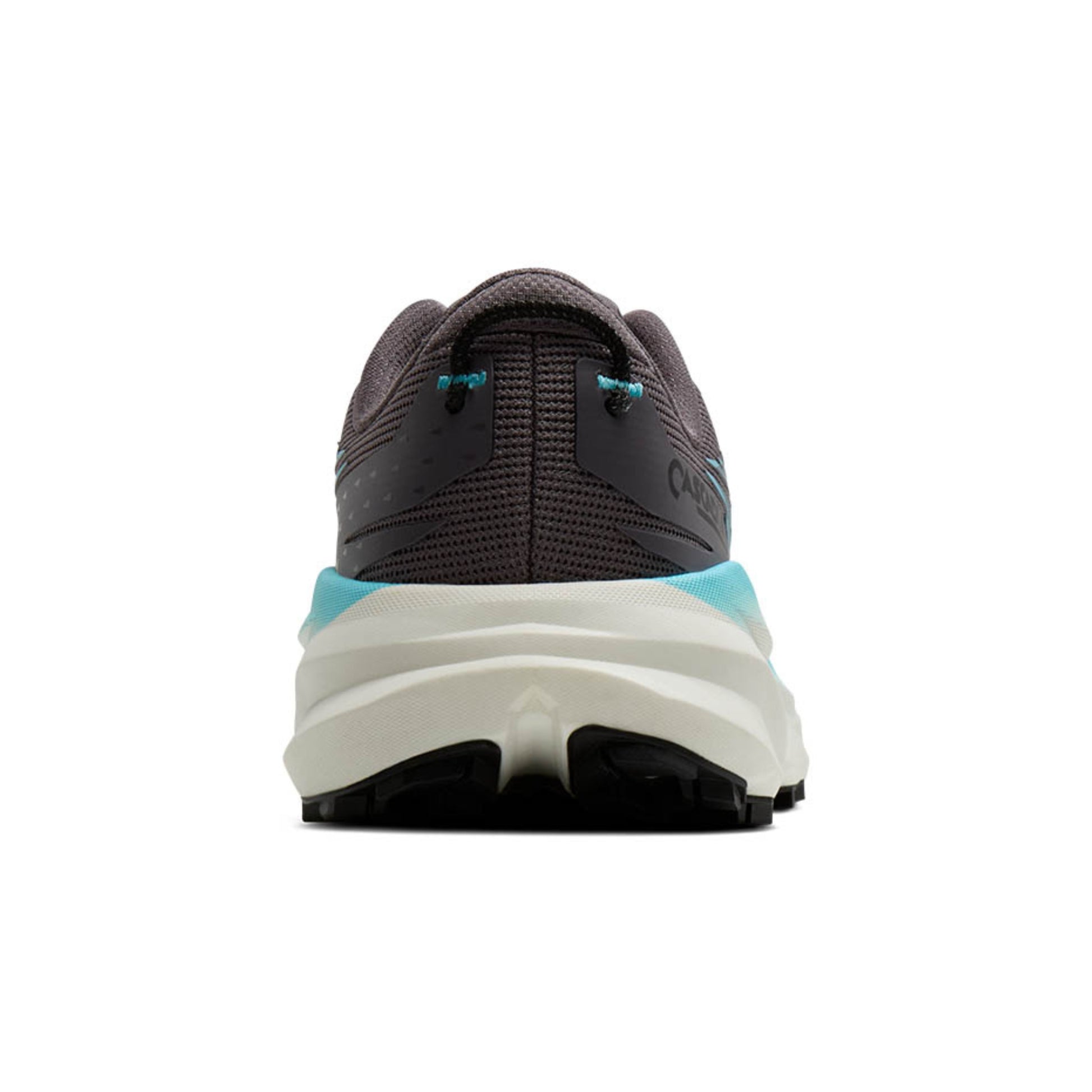 Black and blue Brooks running shoe on a white background