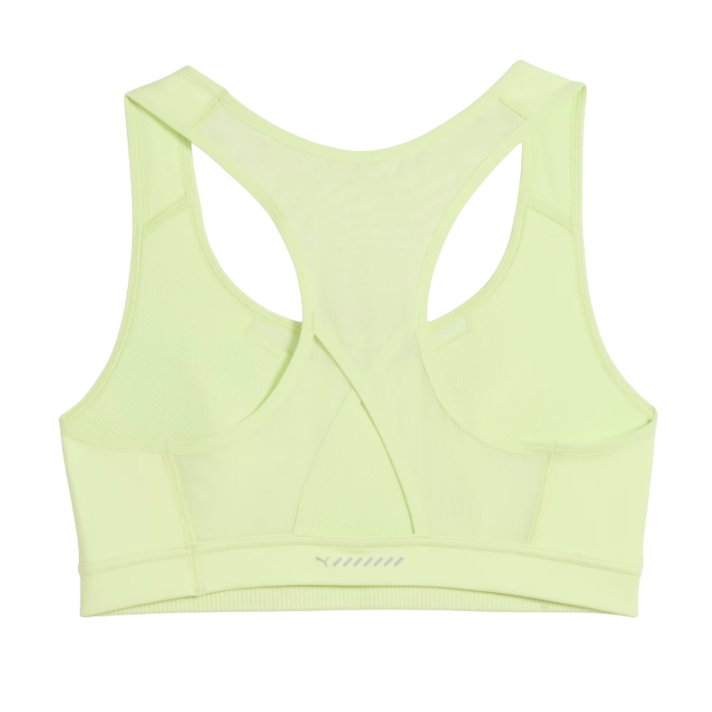 Light green sports Puma bra on a white background