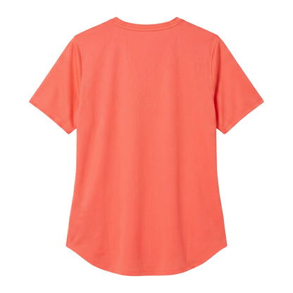 Coral Asics shirt on a white background