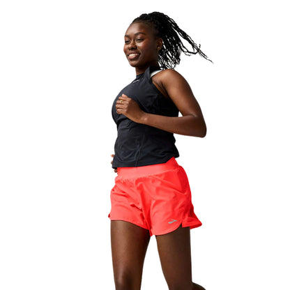 BROOKS SHORT CHASER 5INCH 2.0 WN NEO CAYENNE (AW25)