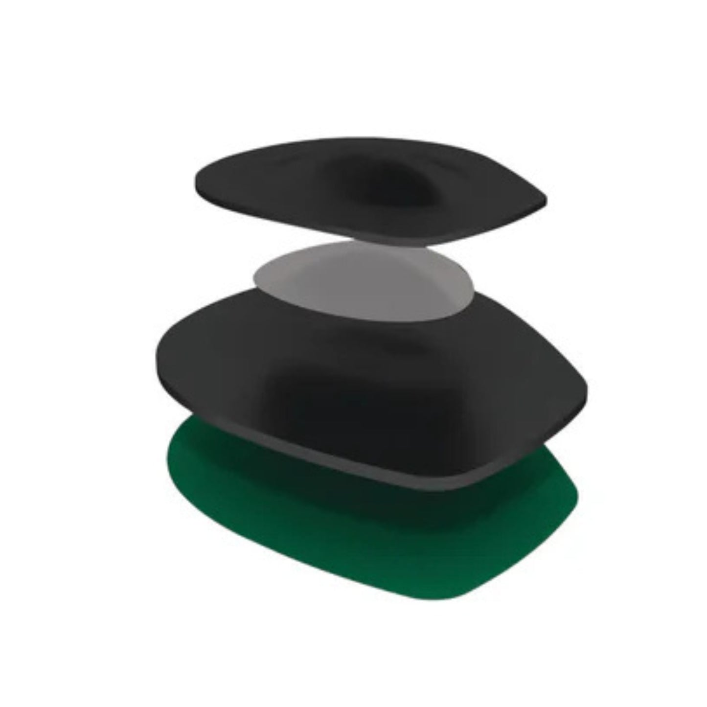 Green Spenco RX ball-of-foot cushions with packaging on a white background