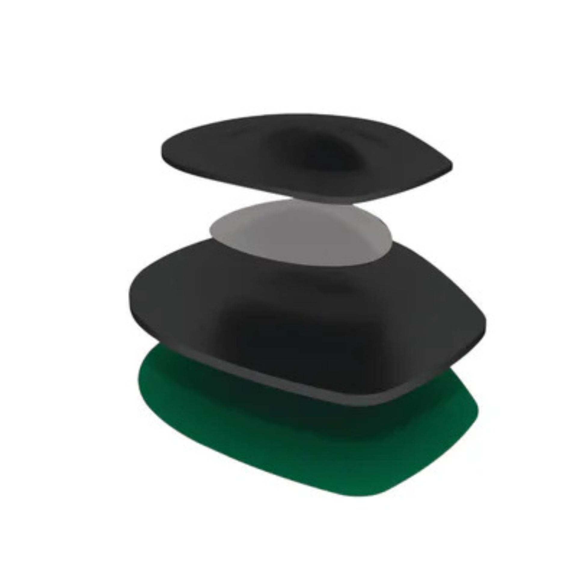 Green Spenco RX ball-of-foot cushions with packaging on a white background