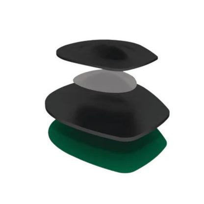 Green Spenco RX ball-of-foot cushions with packaging on a white background