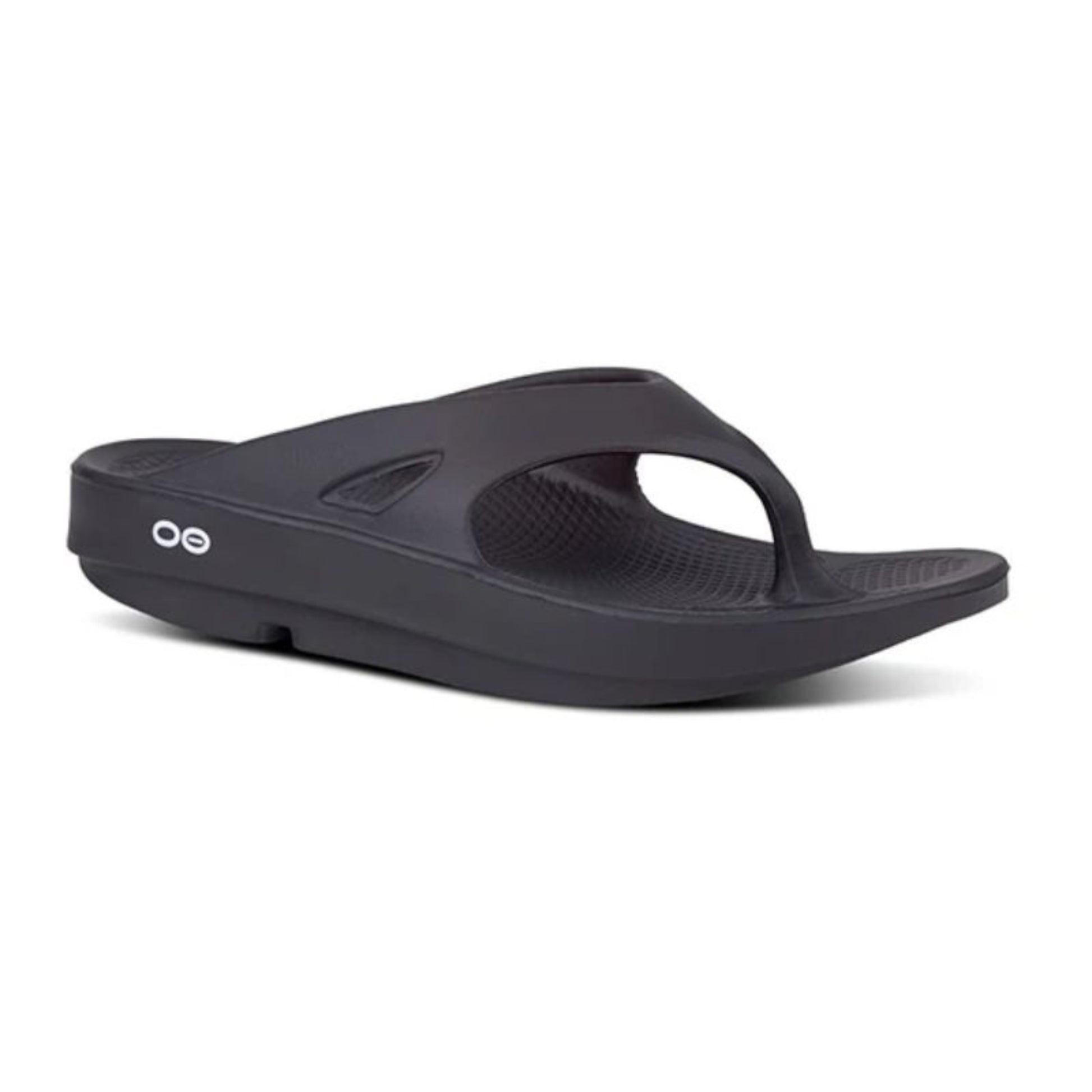 Black sandal on a white background